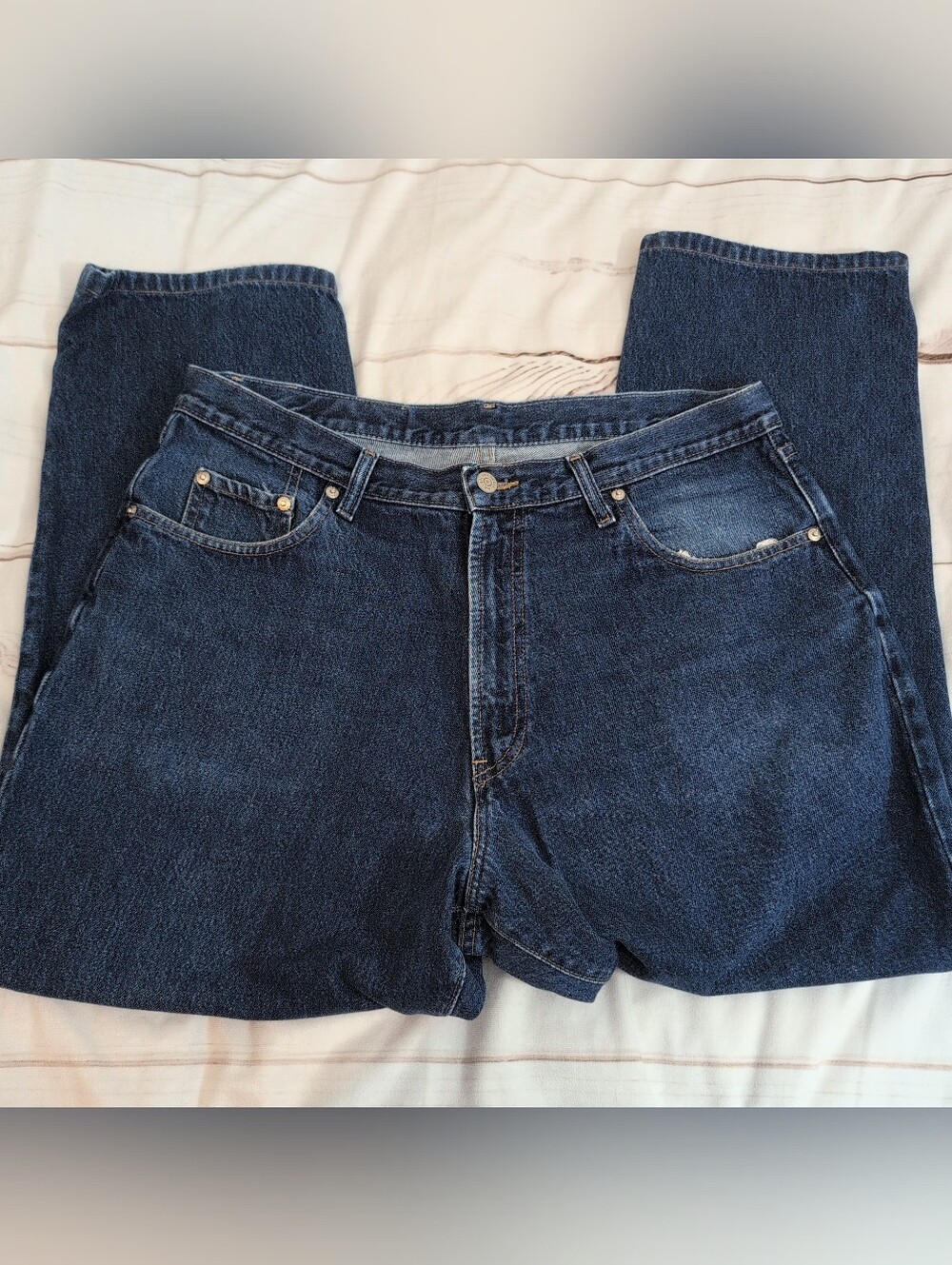 RRL Double RL Ralph Lauren Jeans Mens 36x30 Made USA Blue Denim Zipper Fly